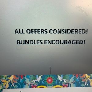Send your offers - bundles encouraged!